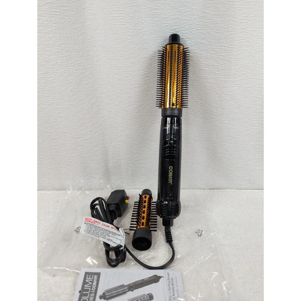 Conair - 2-in-1 Hot Air Curling Combo - Includes 1.5